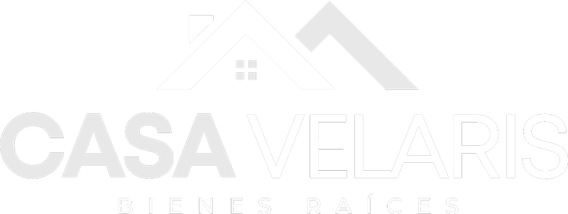 Casa Velaris inmobiliaria logo blanco
